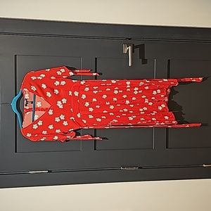 Feminine Floral Aqua Dress